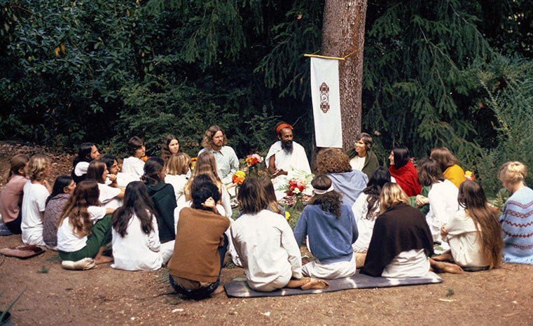 Historic group under tree babaji ma